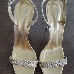 Giuseppe Zanotti Gold Studded Heels